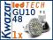 Żar. LED GU10/230V/48pkt - szeroki kąt - jak 35W!