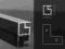 PROFILE ALUMINIOWE - PROFIL DO RAMEK 1mb - BRW