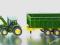SIKU Traktor John Deere z Przyczepą,Ład.