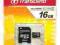 KARTA TRANCEND micro SDHC 16GB + adapter do SD KARTA TRANCEND micro SDHC 16GB + adapter do SD
