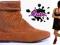 WIOSNA WYGODNE BUTY AZUROWE JM1053 CAMEL ZAMSZ 38