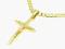 PIEKNY ZŁOTY KRZYŻYK NA CHRZEST KOMUNIE ŚW pr.585