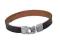 BRĄZOWA BRANSOLETKA SKÓRZANA-METALOWE  ZAPIĘCIE