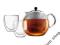 Bodum Zaparzacz Assam 1,5l + szklanki Pavina 0,25l
