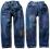 ~KAKO~NOWE navy-blue jeans FLASH ok.140 marble