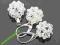 Komplet SWAROVSKI ELEMENTS plecione duże kule prom