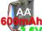 Nowy Akumulator NiMh  AA 3,6V 3.6V 600 mAh telefon
