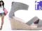 ESPADRYLE ________________ BUTY 1058 GREY ZAMSZ 38