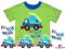 MINOTI kolorowy t-shirt z wywrotką TRUCK 68 74 80