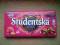 Studentska Czekolada 180g- mleczna z malinami
