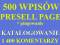 500 wpisów Presell Page +Ping. - 1 400 KOMENTARZY