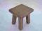 Mały dębowy stoliczek stołek taborecik kwietnik
