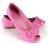 HIT Balerinki Tommy odkryte palce PINK * 39
