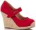 ESPADRYLE KOTURNY 11cm PLATFORMY RED ENGLAND 39