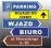 TABLICA Parking Biuro Wjazd Dostawa 56x15cm ALU