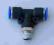 TRÓJNIK T WTYKOWY QUICK AUTO WĄŻ 6/4MM GWINT 1/8