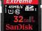 SANDISK SDHC EXTREME HD VIDEO 32GB 45 MB/s Wa-Wa