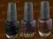 OPI ciemne lakiery GO DARK czarny espresso fiolet