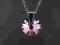 Delikatny Komplet Swarovski Serduszko+Łańcuch HIT!