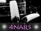 4nails - TIPSY 100szt french z ząbkami PUDEŁKO