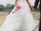 Piękna suknia ślubna biało-różowa, biała