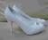 NOWE buty ślubne białe ecru rozmiary 10cm obcas