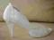 NOWE buty ślubne białe ecru rozmiary 8,5cm obcas