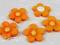 KWIATKI Z MASY POMARAŃCZOWE-5 SZT. ŚR.2,2CM ELBLĄG