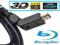 Kabel HDMI GOLD ver 1.4 FULL HD 3D ŁAMANY 3D 1,8m