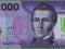 CHILE 2000 Pesos 2009/10 P162 UNC Polimer Góry BD