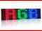 Wyświetlacz tekstowy  LED - 82x22 cm -EFEKTY 3D