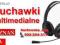 MULTIMEDIALNE SŁUCHAWKI czerwone lub niebieskie