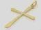 ZŁOTY KRZYŻYK TRADYCYJNY CHRZEST KOMUNIA PREZENT