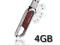 Pendrive ADATA S805 4GB RED Aluminium  Karabińczyk