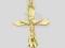 KRZYŻYK ZŁOTY GRAWEROWANY CHRZEST KOMUNIA PREZENT