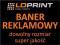 BANER REKLAMOWY dowolny rozmiar full color projekt