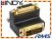 Przejsciowka lacznik DVI katowy wt-gn. Lindy 41253