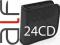 ETUI NA 24 CD/DVD CZARNE SOLIDNE WKŁADKI NA PŁYTY