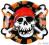Talerzyki Czaszki Jolly Roger urodziny 6szt 551936