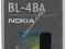 4802 ORYGINALNA NOWA BATERIA NOKIA BL-4BA BL4BA