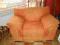 Sofa fotel alkantara pomarańczowy wygodne