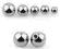 PIERCING - KULKI KULKA na GWINT - 1,2mm - 3mm