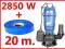 POMPA DO SZAMBA 2850W Z PŁYWAKIEM WĄŻ 20M 2"