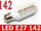ŻARÓWKA 142 LED E27 ŻARÓWKI DIODOWE CIEPŁA FV