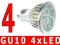 ŻARÓWKA GU10 LED 4W 230V ŻARÓWKI DIODOWE CIEPŁA FV