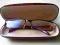OKULARY DO KOMPUTERA ANTYREFLEKS +3,5 ETUI CZERWIE