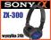 SONY SŁUCHAWKI MDR-ZX300 niebieskie ORYGINALNE