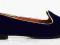 ZAMSZOWE GRANATOWE LORDSY MOKASYNKI SLIPPERSY 38