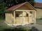 dom domek z drewna rekreacyjny letniskowy ogrodowy