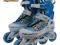 Łyżworolki NILS NJ 2217 SET Blue S(30-33)
